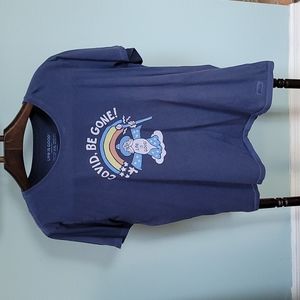 Life is Good XXL COVID BE GONE shirt, moderate wear